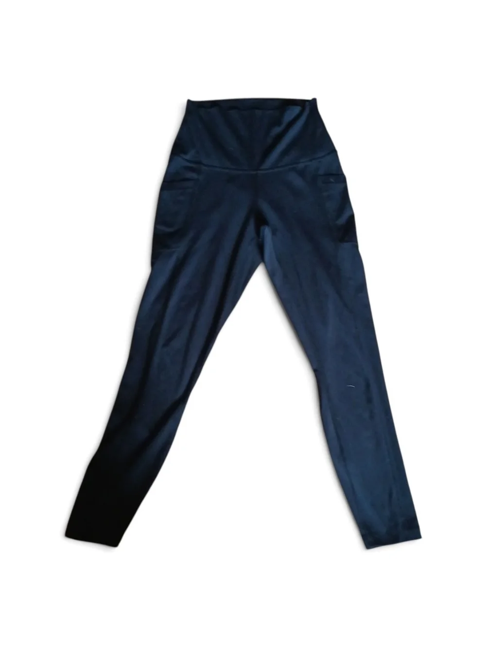 Converse Girls Navy Leggings with White Side Logo And A Pair Of Black Leggings